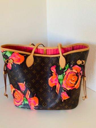 LV Neverfull MM Roses limited edition mit Portemonnaie