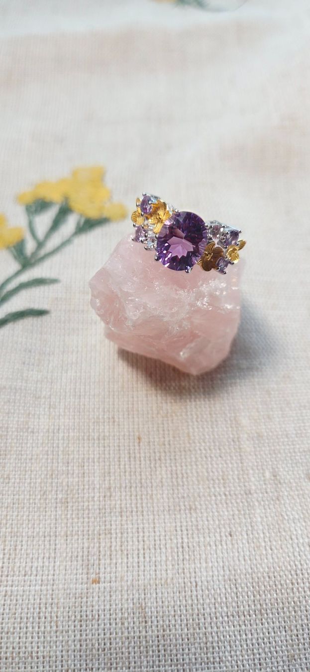 Anelli: NEW - S925 Amethyst Ring (Adjustable) – Nuovo (secondo la descrizione) da Zürich venduto da cin_wcf6 4