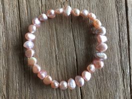SÜSSWASSERPERLEN ARMBAND AB GRÖSSE 16cm
