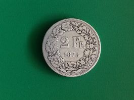 2 francs  1875  Jolie et Rare