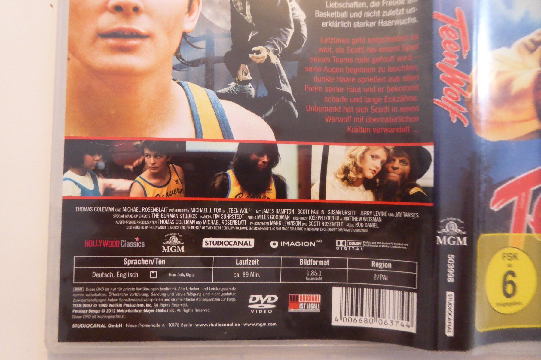 Tutti i DVDs: DVD Teen Wolf  Michael J Fox – Usato da Allschwil venduto da Summelsarium 2