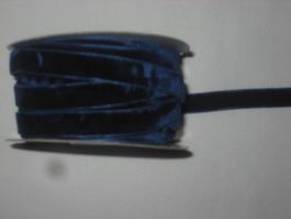 Samtbändeli dunkelblau 10mm breit