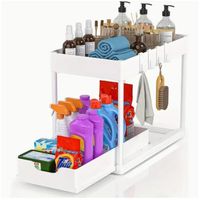 NEUES Kleinregal aus Hartplastik uni weiss - 225195