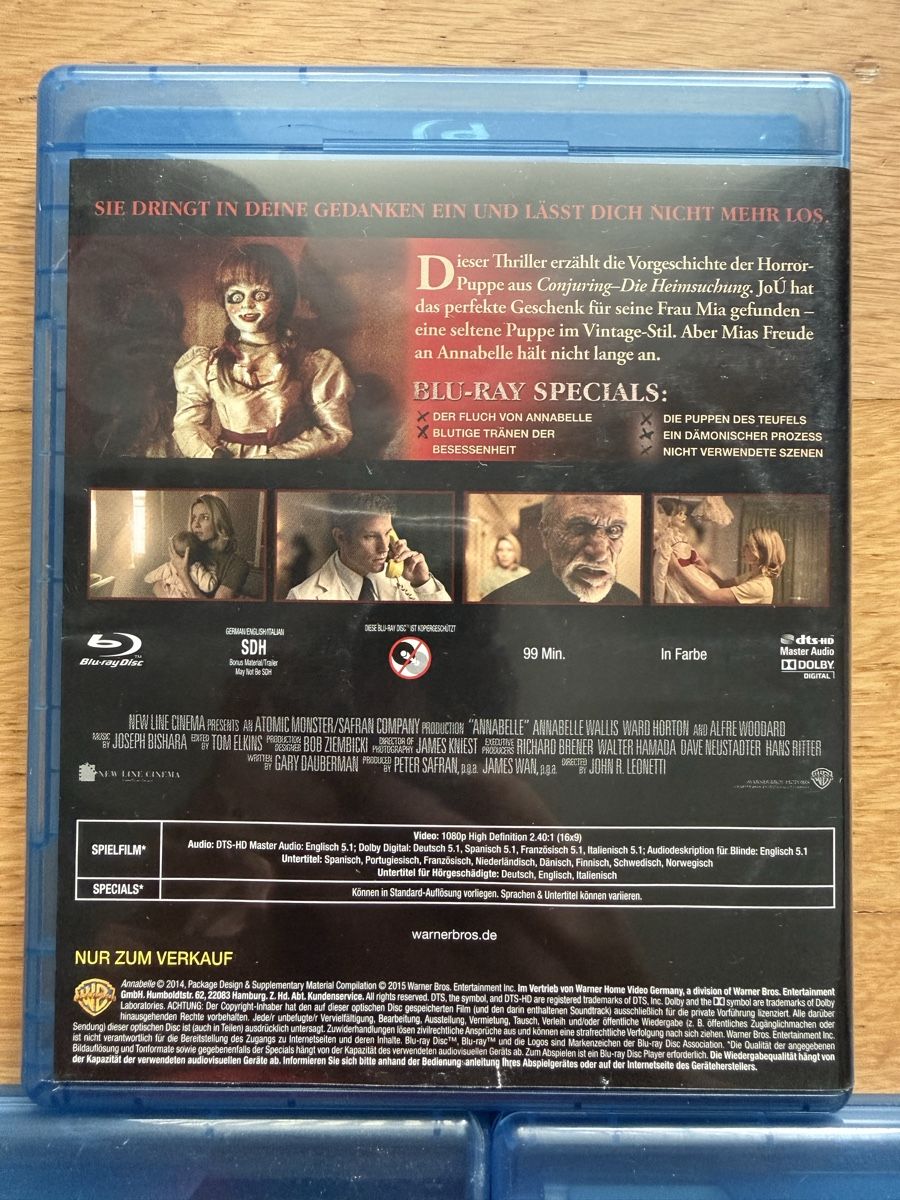 Alle DVDs: Annabelle 1-3 Blu-ray Set komplett Horror Conjuring – Gebraucht aus Kölliken von nerdorado 1