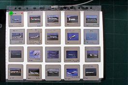 60 Flugzeugdias, vor allem Schweizer Airlines SET 16-18