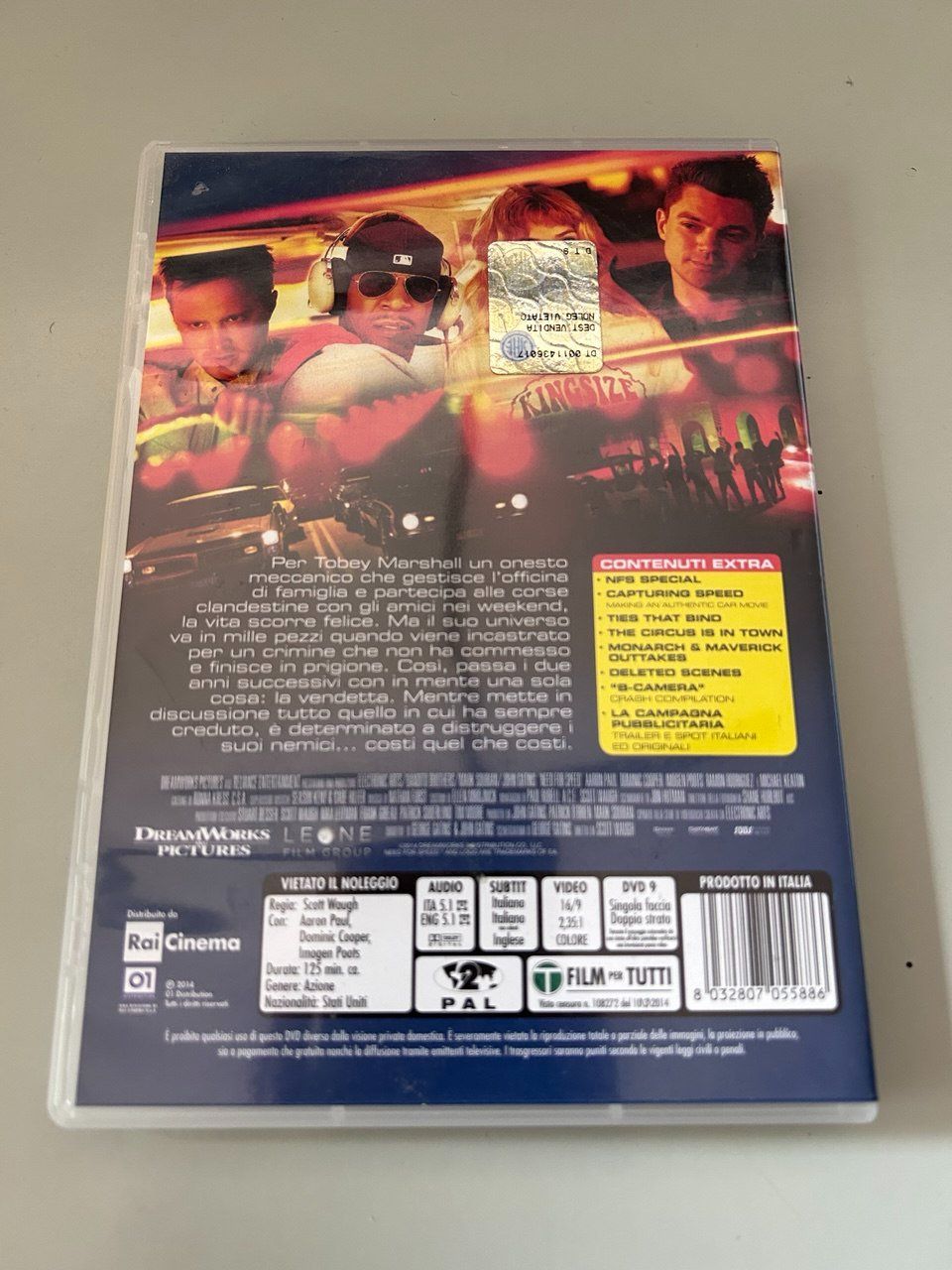Tutti i DVDs: DVD Need for Speed – Usato da Giubiasco venduto da LorisVale 1