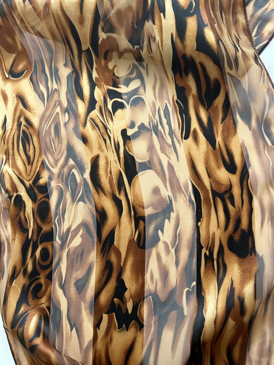 Foulard & Sciarpe: Scarf abstract print women brown – Nuovo (secondo la descrizione) da Saland venduto da ele_vc96 1