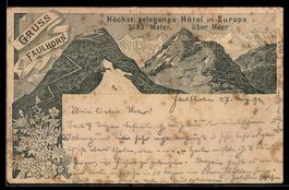 Vorläufer-Lithographie Faulhorn, 1892, Panorama mit höchstge