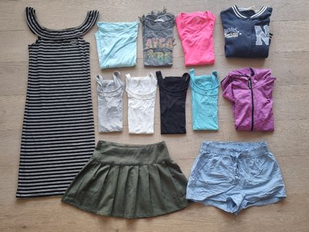 Kleiderpaket Mädchen Gr. 170 mit 12 Teile H&M et. Set Sommer