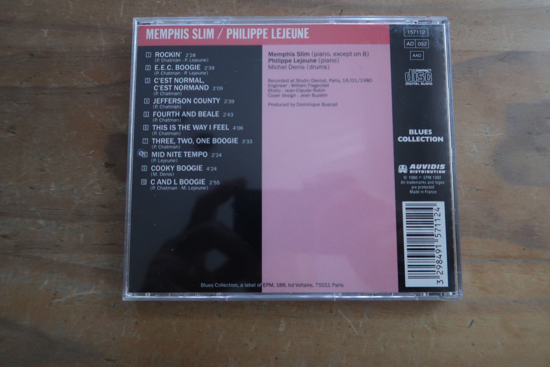 CDs: MEMPHIS SLIM & PHILIPPE LeJEUNE - DIALOG IN BOOGIE - CD – Gebraucht aus Basel von Patiscat 1