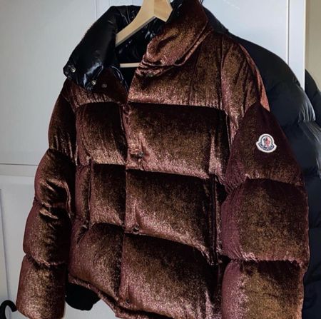 Moncler Daunenjacke Metallic Look