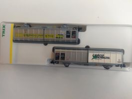 Schiebewandwagen Set "Cargo Domizil" der SBB von Minitrix N