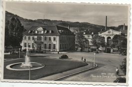 VEVEY Place de la Gare et poste - Oldtimer, Auto