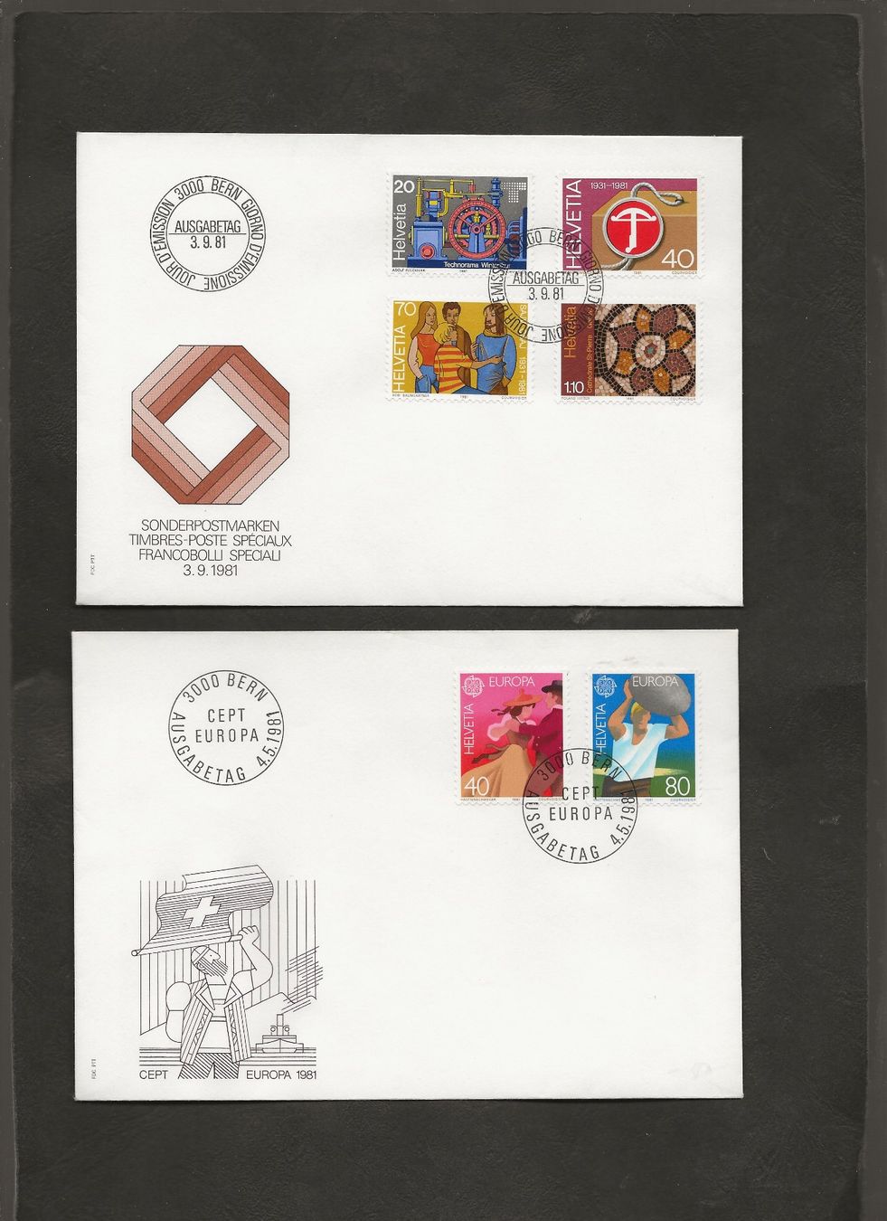 Tutti i francobolli: Schweiz 16 FDC 1979 bis 1984 – Usato da Au ZH venduto da xelagreb01 4