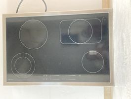 Kochfeld Glaskeramik 4 Kochzonen Edelstahlrahmen gebraucht