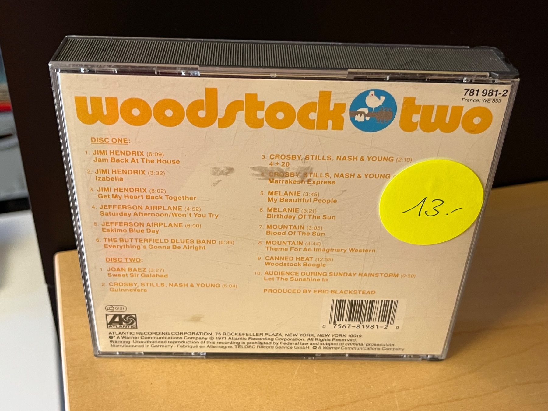 CD: Various - Woodstock Two - HI21D – Usato da Küsnacht ZH venduto da swisssales.net 1