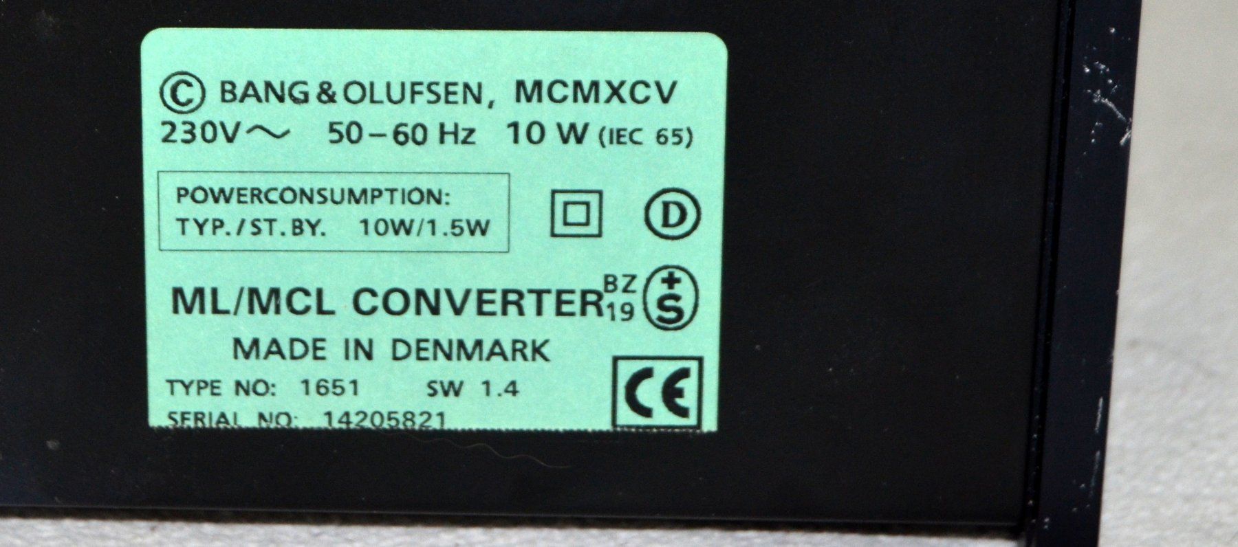 Bang & Olufsen Konverter: Bang & Olufsen ML / MCL Converter 1651 – Gebraucht aus Collonges von arashee 6