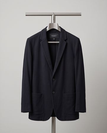 Blazer noir TRANSIT lin — S/M