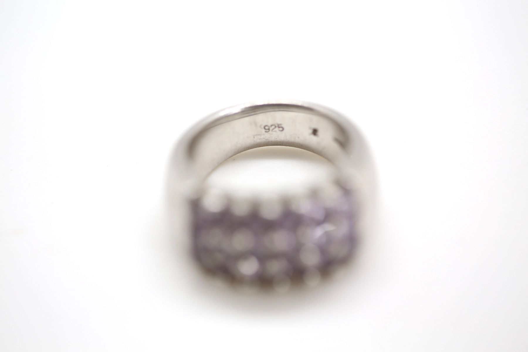 Ringe: Silberring mit hellvioletten Steinen – Gebraucht aus Reinach BL von Han-Numismatik 3