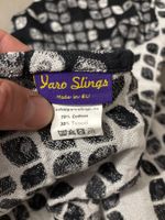 Yaro Slings Ring Sling Baumwolle Tencel schwarz weiss