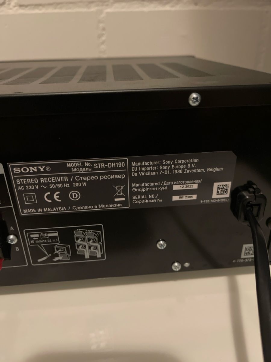 Sony Ricevitori: Stereo Receiver Sony STR-DH190 Bluetooth – Usato da Unterkulm venduto da AnoliOccasion 6