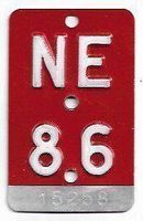 Velonummer Neuenburg Neuchâtel NE 86