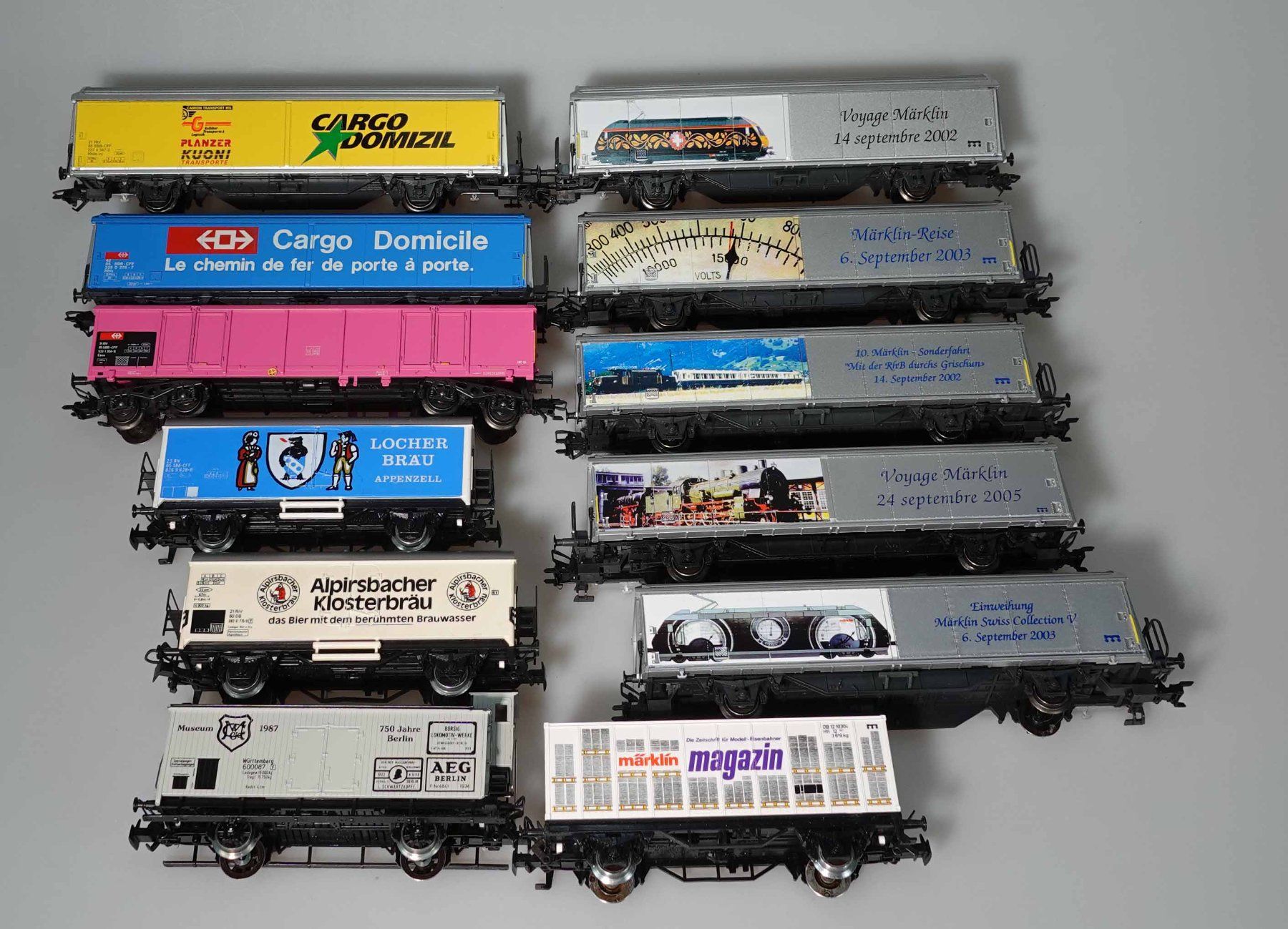 Märklin Modellini di ferrovie: Märklin H0 12 Containerwagen – Usato da Niederglatt ZH venduto da bego8172