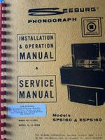 Seeburg Phonograph SPS160 ESP160 Manual Installation Service