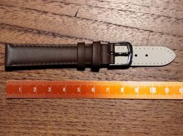 16mm Bracelet de montre en cuir
