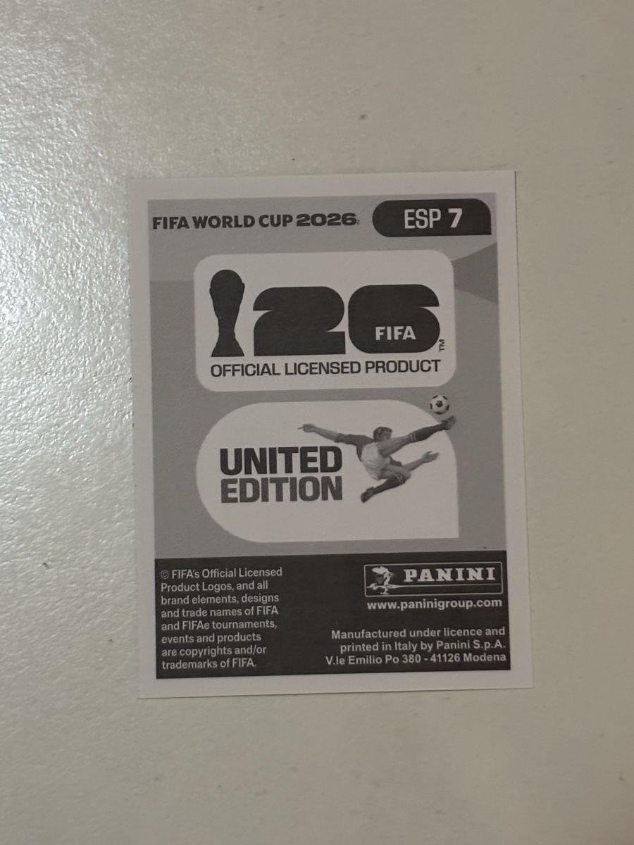 Panini Carte collezionabili: Panini ESP7 FIFA World Cup 2026 Sticker – Nuovo (secondo la descrizione) da Weiningen ZH venduto da GriederRemarket 1