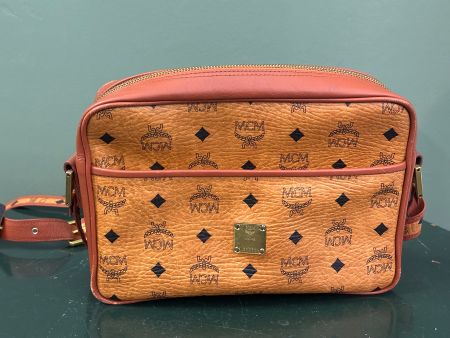 MCM Vintage Umhängetasche / Crossbody Bag – Cognac Visetos