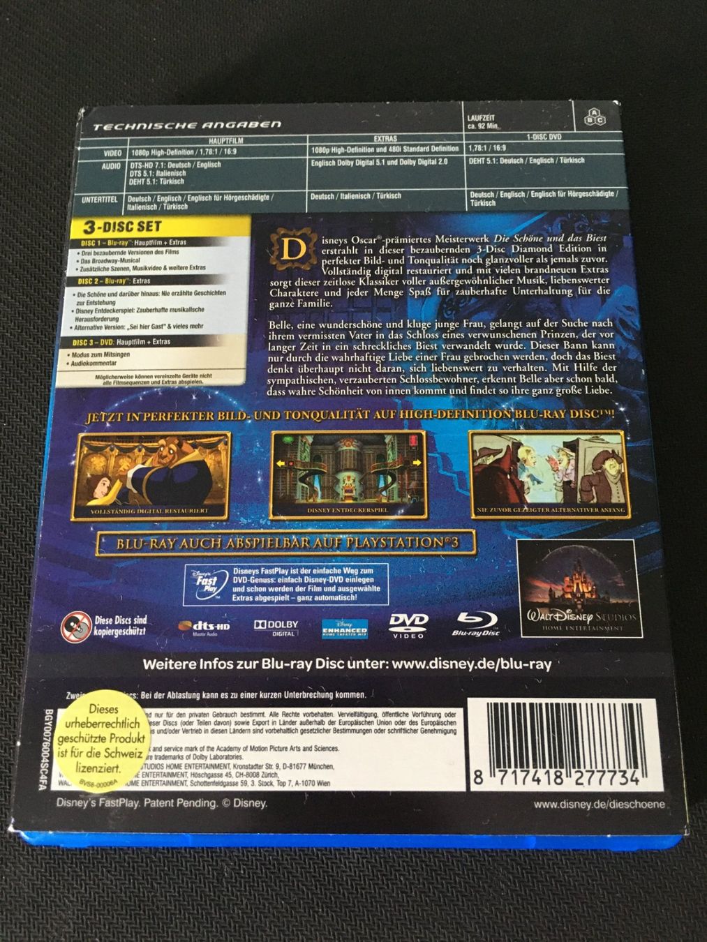 Alle DVDs: Die Schöne und das Biest -Blu-Ray- 3 Disc Set – Gebraucht aus St.Gallen von MedienJoe 1