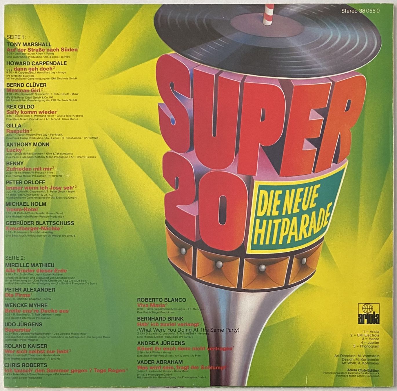 Dischi in vinile: Super 20 (Die Neue Hitparade) – Usato da Flums venduto da Empe1 1