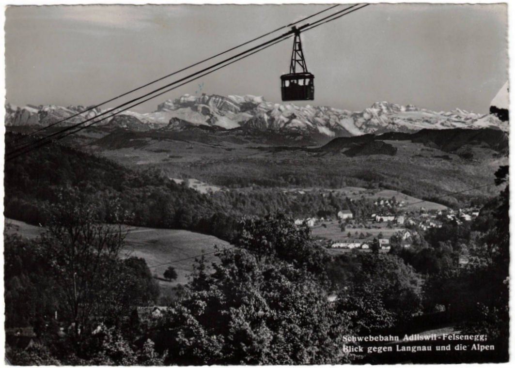 Ansichtskarten: Adliswil - Luftseilbahn Felsenegg – Gebraucht aus Binningen von Mountainrider