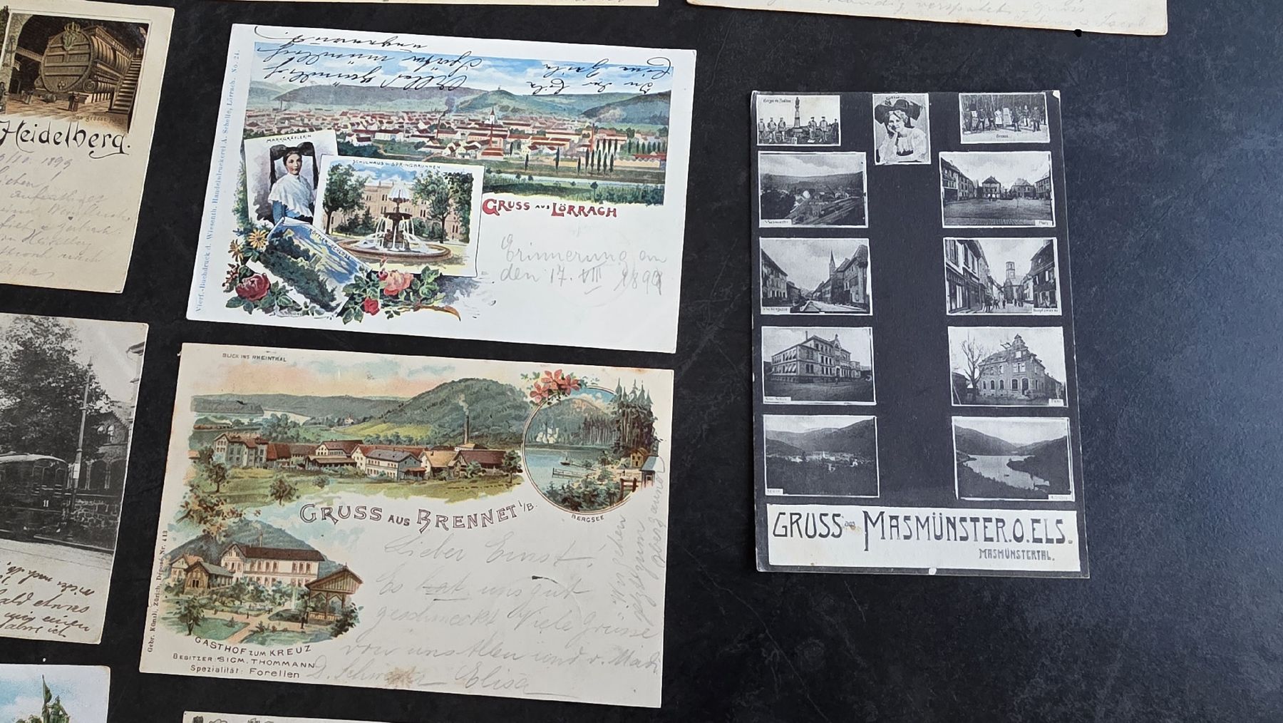 Ansichtskarten: Lot Ansichtskarten Deutsche Reichspost ab 1897 ,div Lithos – Gebraucht aus Reichenburg von Pipo-67 4