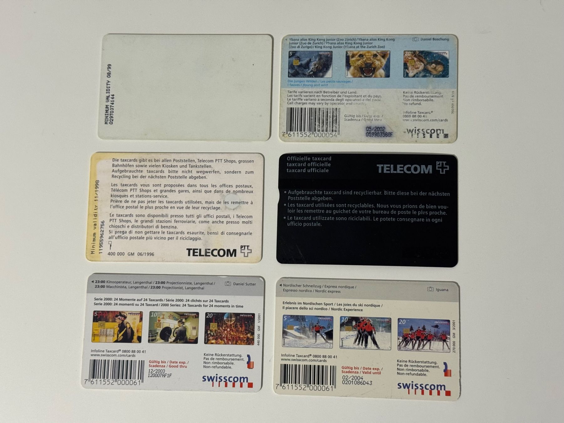Swisscom Schede telefoniche: Swisscom Taxcard x6 – Usato da Camorino venduto da cobra540 1