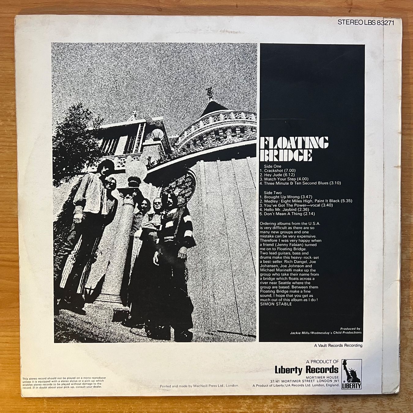 Schallplatten: Floating Bridge - Same / 1. UK-Press. 1969 - Very nice Copy – Gebraucht aus Gais von soundcave57 1