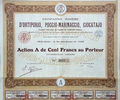 Cie Minière d'Ortiporio, Poggio-Marinaccio, Giotajo - 1928