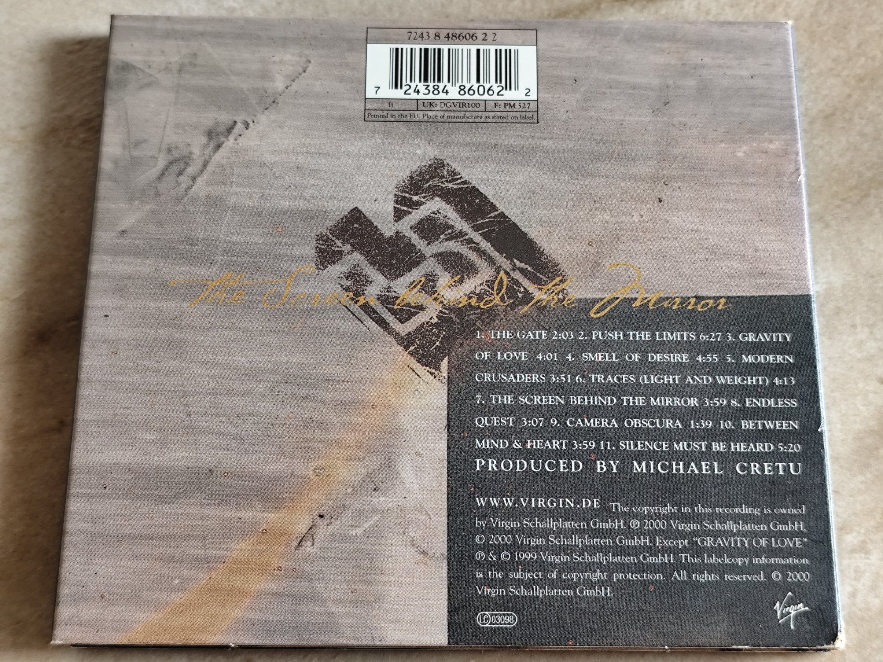 CD: ENIGMA - THE SCREEN BEHIND THE MIRROR - Virgin 2000 – Usato da Ermenswil venduto da easyric 3