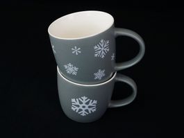 Tassen Schneeflocken 2er Set