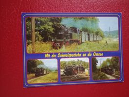AK Bahn mit der Schmalspurbahn an die Ostsee