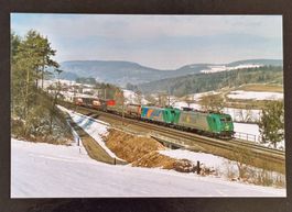 Rail4Chem 185 532 und 185 542 bei Zeihen 2.3.2005