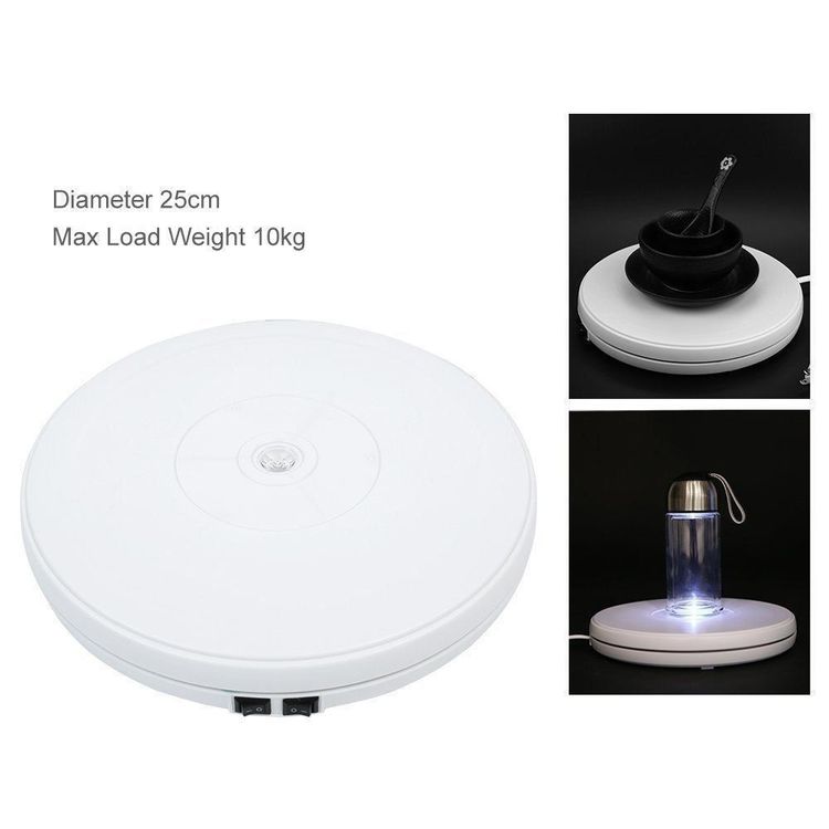 Haofy 360° LED-Drehteller – Elektrische Rotieren Produktbild-Vorschau 3