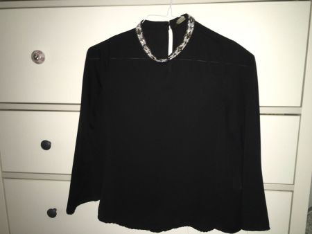 Bluse schwarz Gr. S TolleHalsabschnitt Zaza