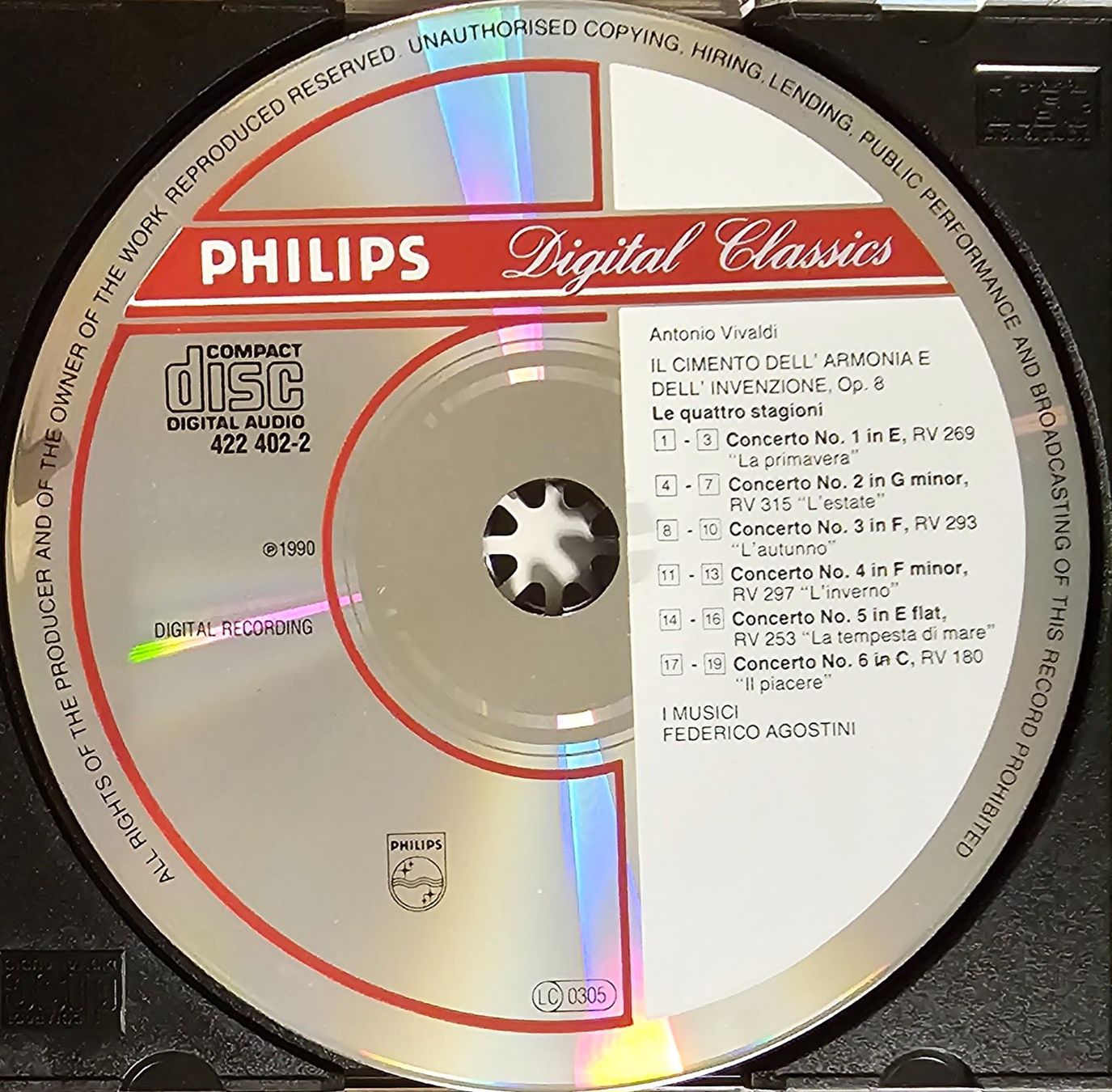 CD: Vivaldi - Le Quattro Stagioni – Usato da Wahlen b. Laufen venduto da Cg10 1