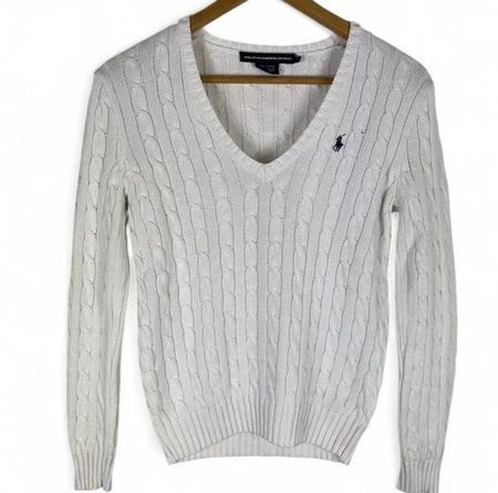 Ralph Lauren Sport Pullover, Zopfmuster, Gr. M