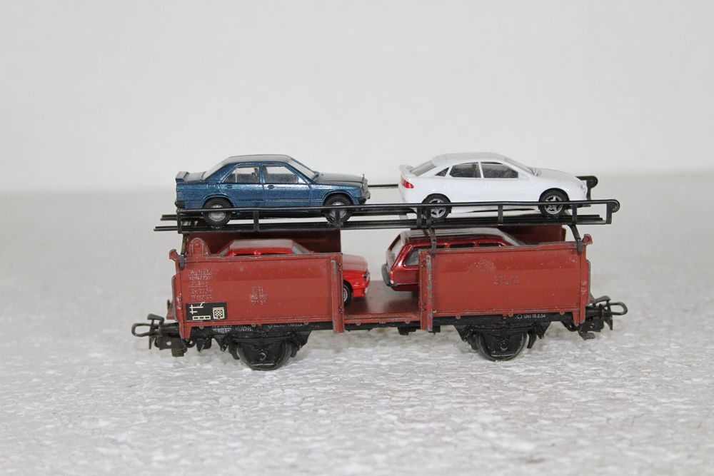 Märklin Güterwagen Autotransport DB 001-7 Wiking HO 4613 (Neu (gemäss