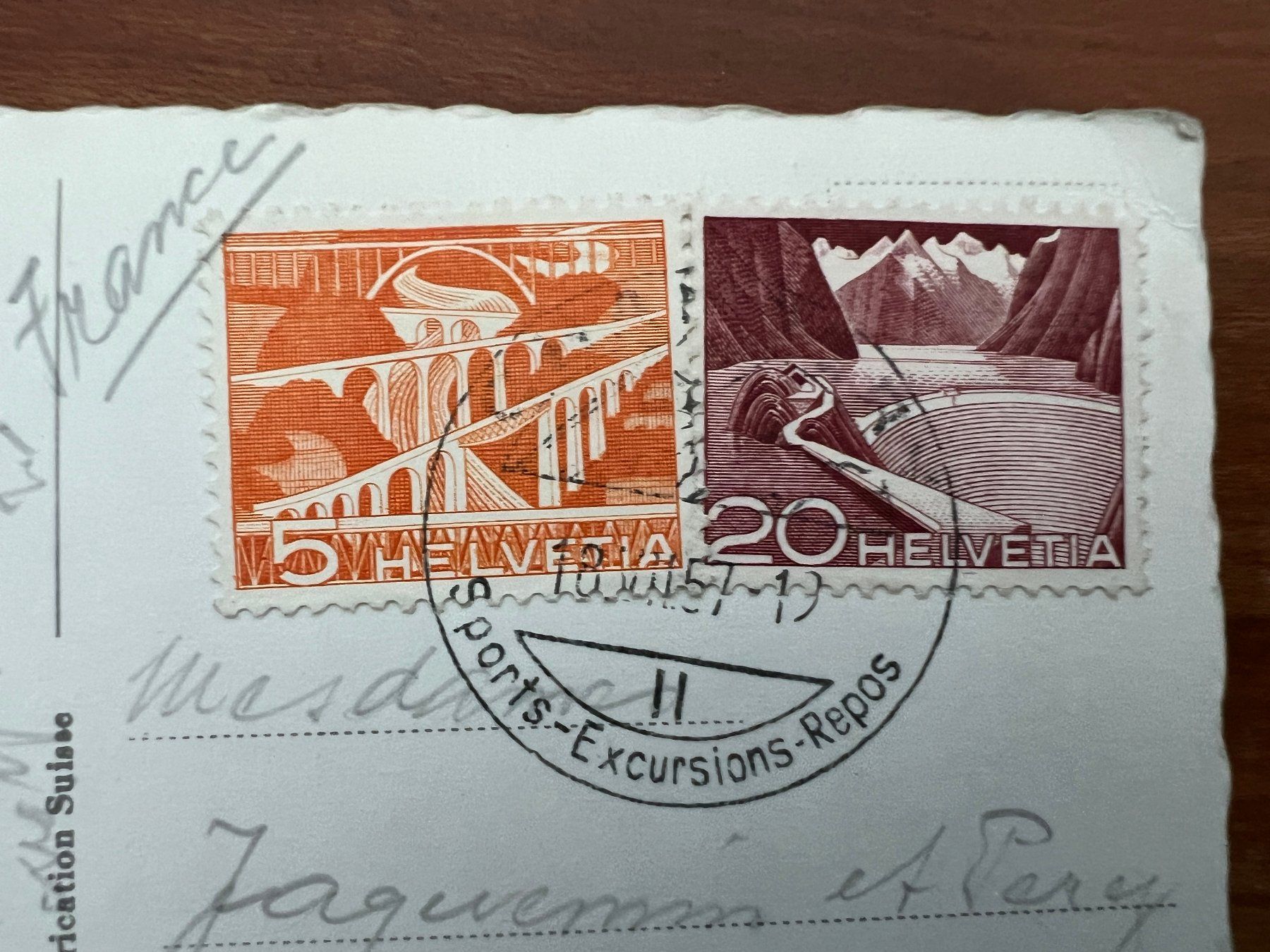 Cartoline postali: AK  1957  Champery  (G1533) – Usato da Hinwil venduto da Sidi4 1