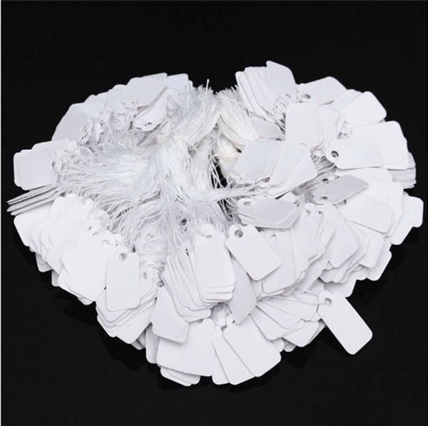 20 Rollen Preisetiketten 12x21 Mm - Weiß, Selbstklebend (8000 Stück)