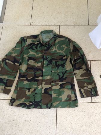 Vintage 90s MiUSA Woodland ripstop US Army jungle jacket
